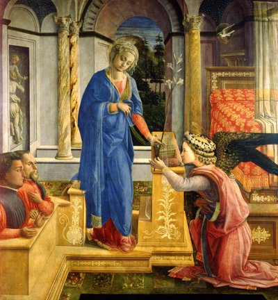 Die Verkündigung, Carafa-Kapelle, Santa Maria sopra Minerva, Rom, 1488-93 von Filippino Lippi